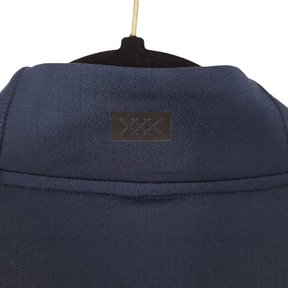 Rhone x Peloton Courtside 1/4 Zip Pullover Blue Teal Men's Size L Large - Picture 4 of 5